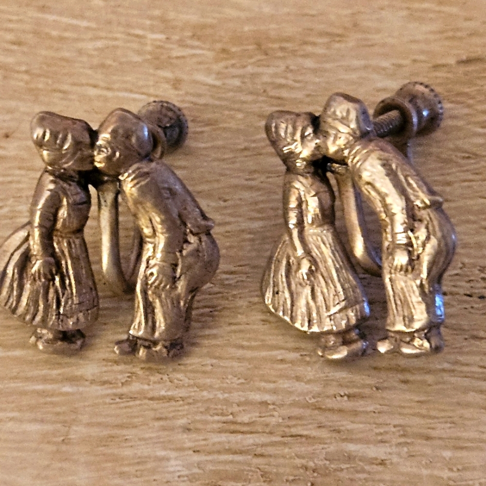 Vintage sterling screw backs